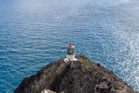 Scenic Makapuu Lighthouse vista, Oahu, Hawaiiの写真素材