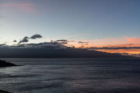 Beautiful sunrise over the Maalaea Bay on Maui, Hawaiiの写真素材