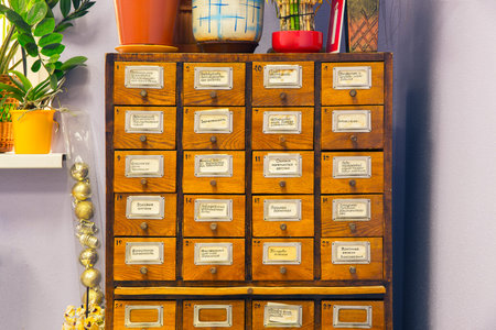 Filing cabinet on an office. Office concept.の写真素材