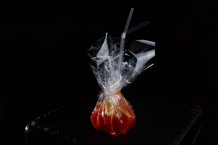 The cocktail Heart in the pocket with tomato juice, lemon and celery.