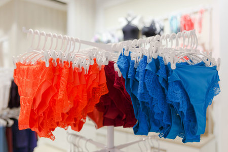 Shop woman underwear panties in the shopping mall