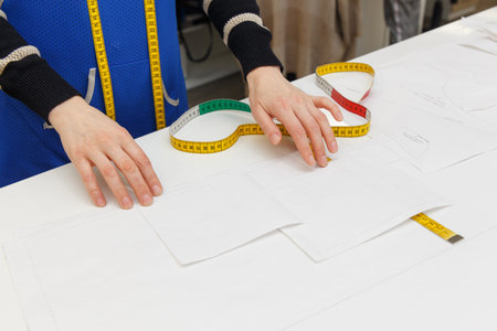 Image of designer hands working in workshop
