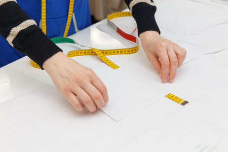 Image of designer hands working in workshop