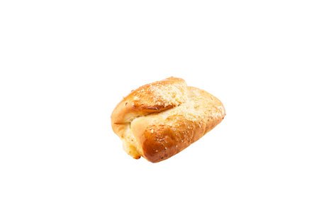 A sweet bun, a sweet confection. Isolated on white background.