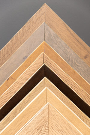 Abstract background. Samples of laminate or parquet with a pattern and wood texture for flooring and...