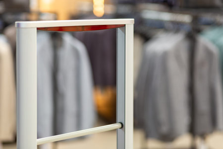 Scanner entrance gate for prevent theft in clothing store ensuring security and peace of mind for...