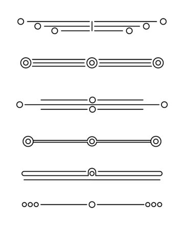 Vector set of calligraphic and  graphic design elements (text divider, pattern, monogram, curlicues, flower) for page decoration, Greeting Cards (wedding, Valentine's day, birthday, holidays).のイラスト素材