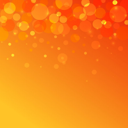 Fire sun bokeh effect vector abstract backgroundのイラスト素材