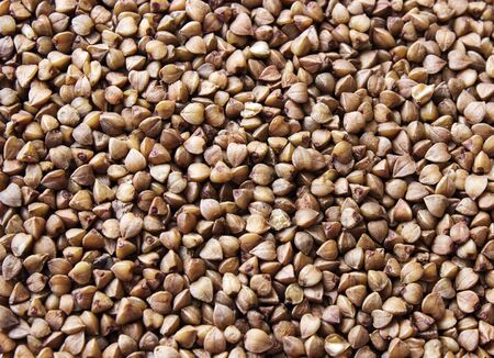 Background buckwheat. Useful and dietary product for a healthy dietの写真素材