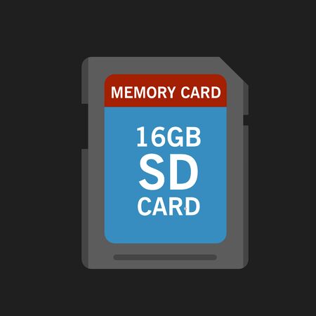 Memory sd card for various devices. Vector Illustrationのイラスト素材