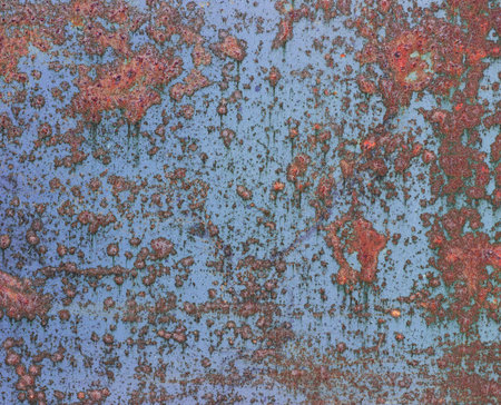 Oxidized metal surface making an abstract texture, high resolution.