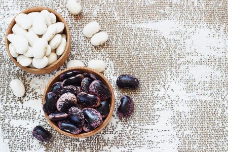 Different types of legumes - Cannellini Beans, Black and Red Kidney Beans, Lima and Pinto Beans had...