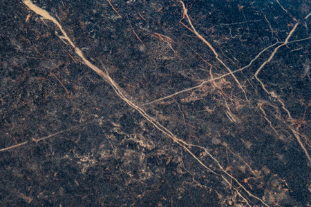 black marble with Golden lines, natural black marble texture. White and yellow patterned natural...