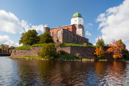 St Olav castle, medieval Swedish castle in Vyborg, Russiaのeditorial素材