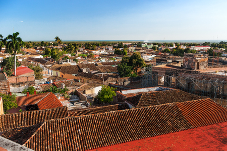Colonial town cityscape of Trinidad, Cuba. UNESCO World Heritage Site.の写真素材
