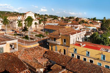 Colonial town cityscape of Trinidad, Cuba. UNESCO World Heritage Site.の写真素材