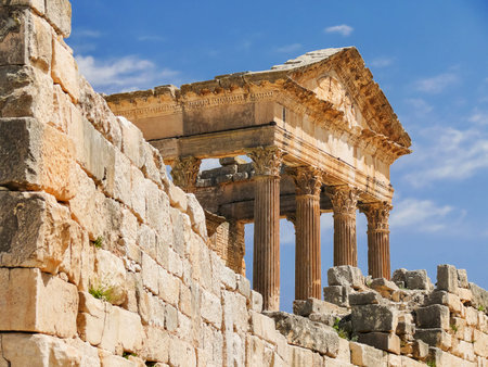 Dougga, Roman Ruins.の写真素材
