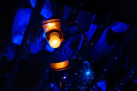 Vintage light bulb. Incandescent, retro design.の写真素材