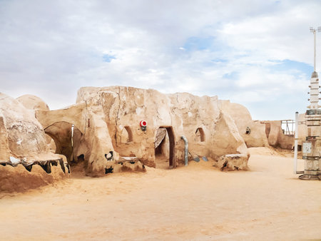 NEFTA, TUNISIA - September 04, 2007. Scenery for the movieのeditorial素材