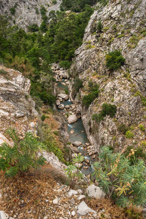 Goynuk Canyon. Aerial view on mountain slopes in Beydaglari Coastal National Park. Turkey.の写真素材