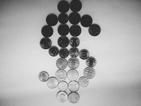 Dollar Made Of INR Coinsの写真素材