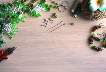 Handmade accessories making toolsの写真素材