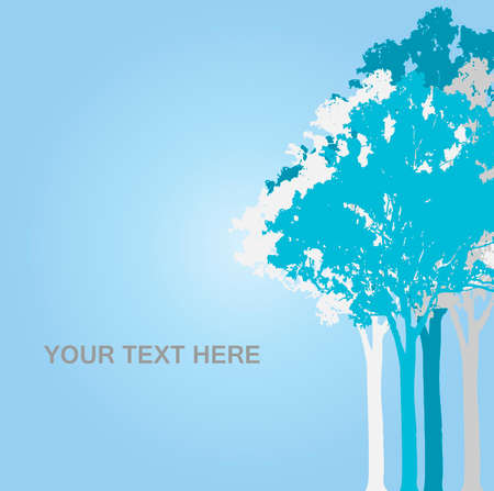 Blue trees background のイラスト素材