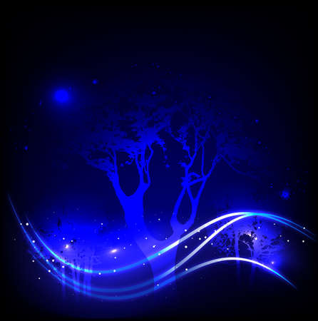 Blue sparking backgroundのイラスト素材