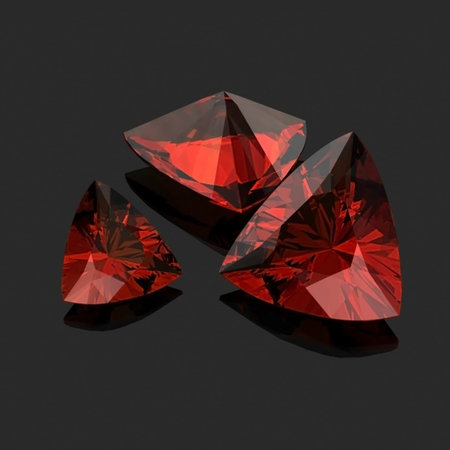 Red Garnet Trilliant