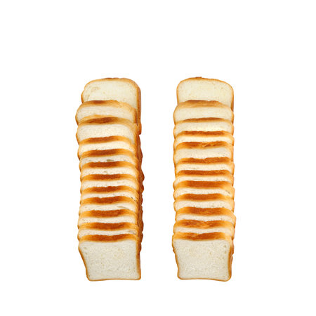 Toast wheat bread sliced isolated on white background. Image of cut  loaf white  bread.Food...