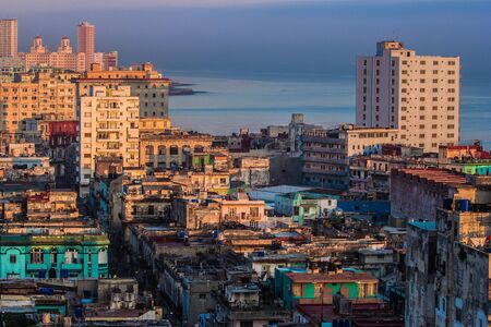 Cuban streets of Havana,walking in Cubaの写真素材