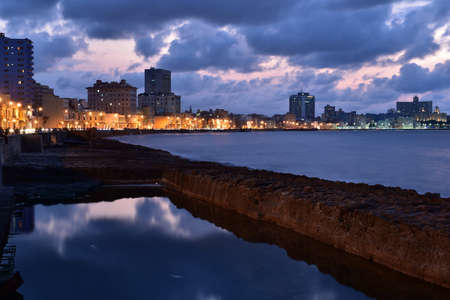 Panoramic view of the city of Cadiz at sunset, Spainの写真素材