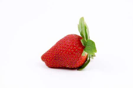 Fresh Strawberry isolated on white background. Copy Space conceptの写真素材