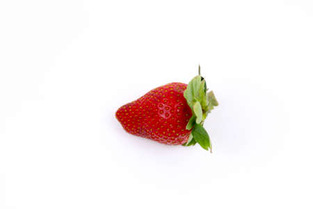 Fresh Strawberry isolated on white background. Copy Space conceptの写真素材