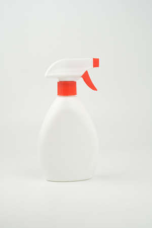 clean spray cleaner bottle. white product presentation. isolated on white background.の写真素材