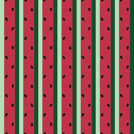 Unique Green and Fresh Watermelon Seamless Pattern. Unique and Trendy seamless pattern background for your unique design.のイラスト素材