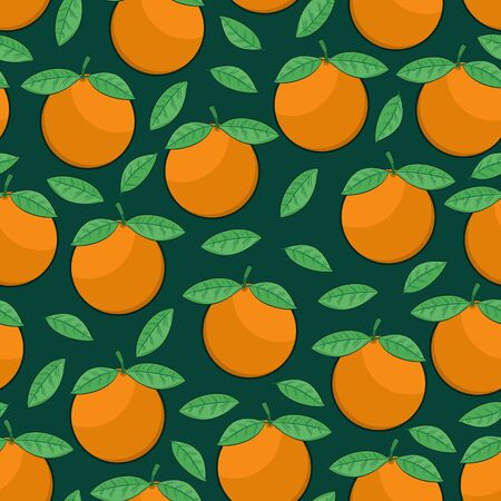 Unique and Trendy Juicy Orange Irregular Seamless Pattern. Unique and Trendy seamless pattern background for your unique design.のイラスト素材