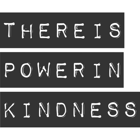 There is Power in Kindness, Motivational Typography Quote Design.のイラスト素材