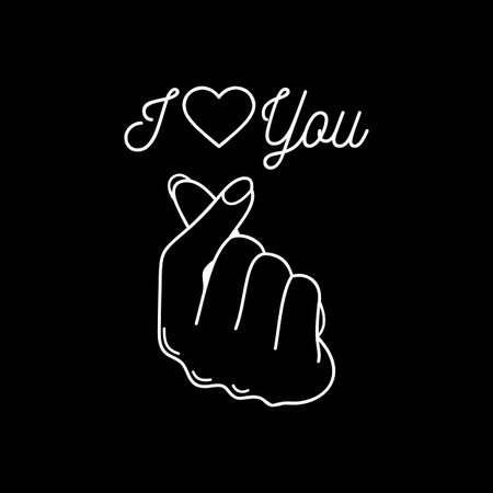 I Love You, Love Typography Quote Design for T-Shirt, Mug, Poster or Other Merchandise.のイラスト素材