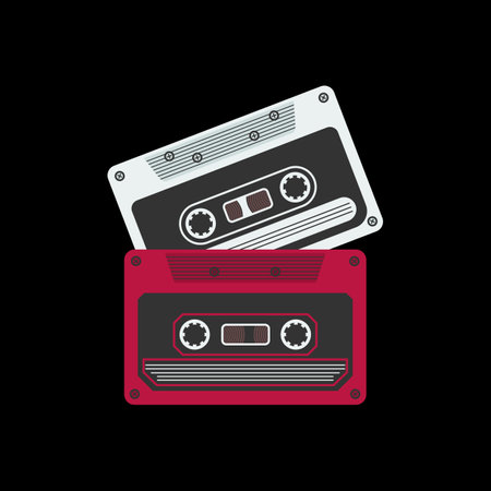 Cassette, Music Typography Quote Design for T-Shirt, Mug, Poster or Other Merchandise.のイラスト素材