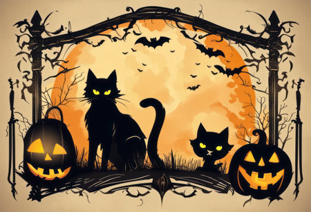 Creepy and Spooky Halloween Backgroundの素材