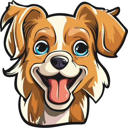 Cute Dog, Animal Typography Quote Design.のイラスト素材