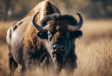 A Buffalo in the Savanna for World Wildlife Day Backgroundの素材