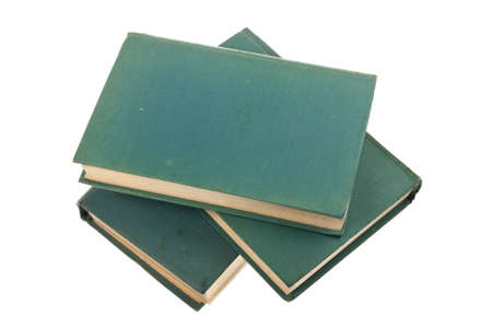 Old books isolated on white backgroundの写真素材