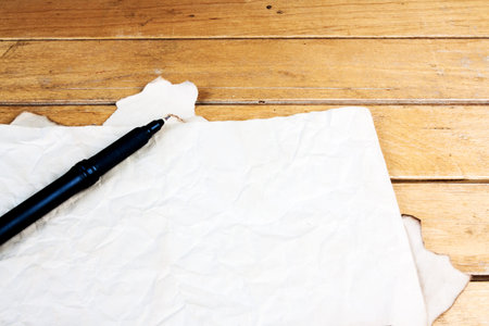 Blank old paper sheetsの写真素材