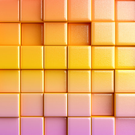 Abstract background with cubes. 3d renderの写真素材