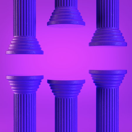 Retro-styled computer on checked background. 3d render