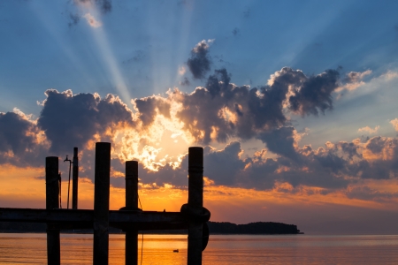Bot Pier at Lake Geneva, Switzerlandの写真素材