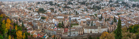December 15th 2012. Alhambra, Granada, Spain. View of Granada city, Andalucia, Spain