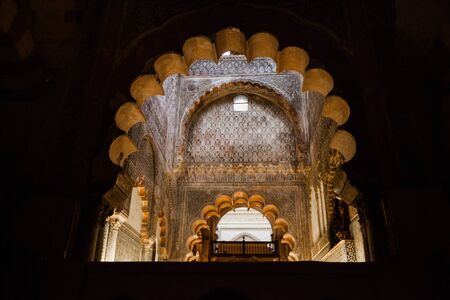 Interior view of the Mosque-Cathedral of Cordobaのeditorial素材
